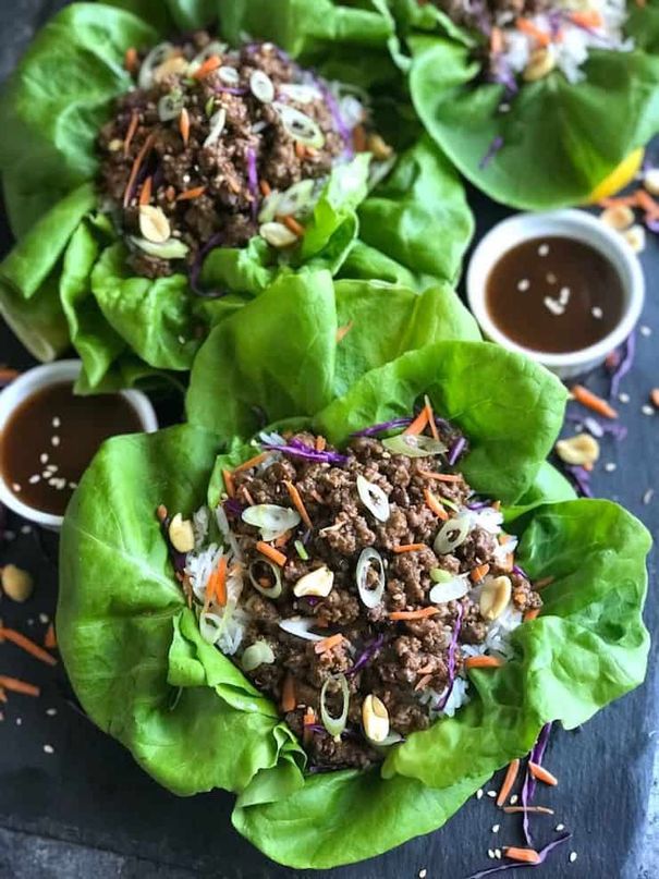 Asian Beef Lettuce Wrap