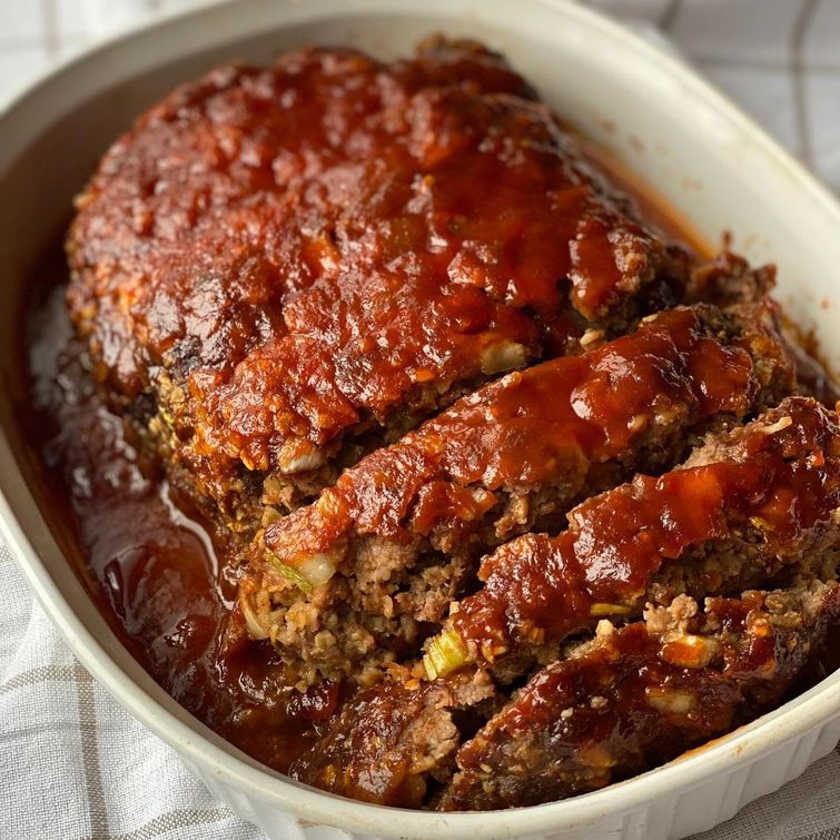 Delicious homemade meatloaf