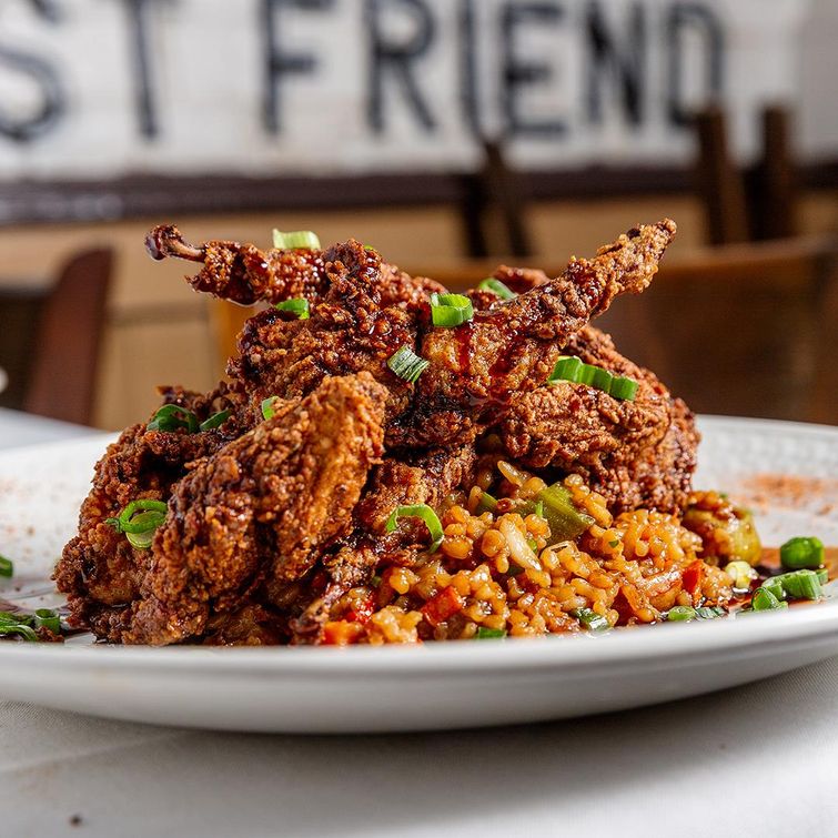 Delicious buttermilk fried quail