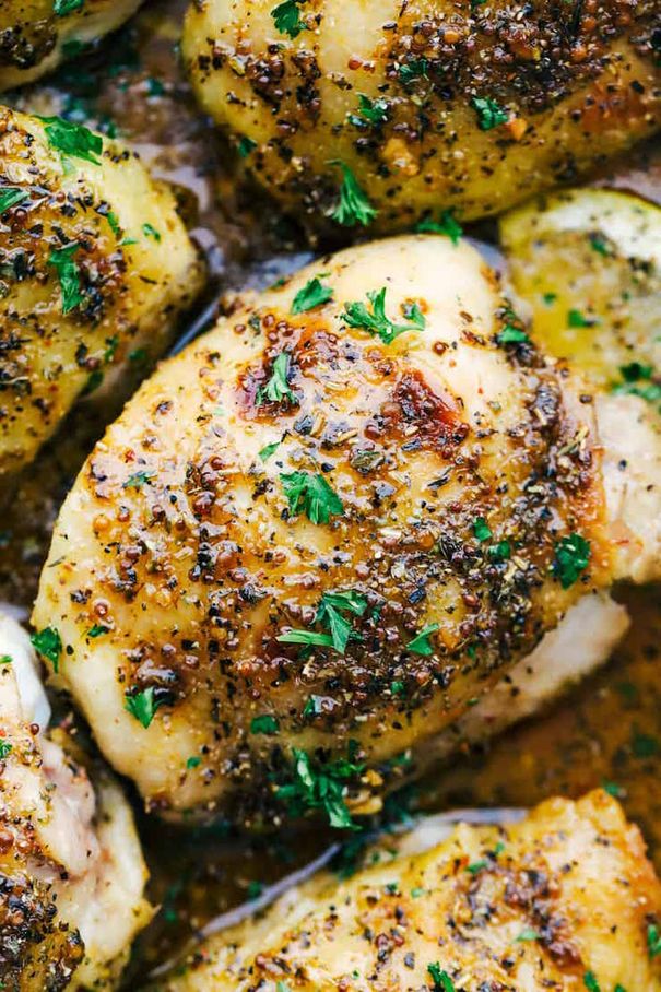 Oven Baked Chicken Thighs