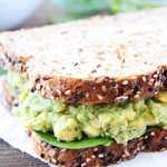 Smashed Chickpea, Avocado, and Pesto Salad Sandwich