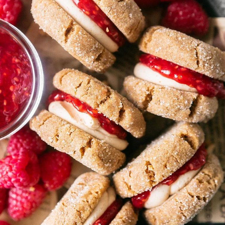 Gluten-free peanut butter and jelly cookies