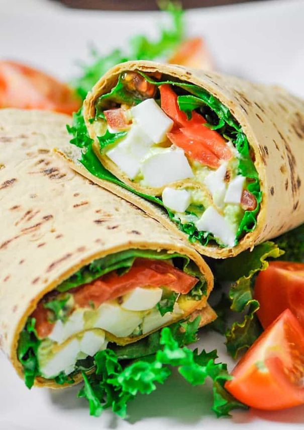 Avocado Egg Salad Wrap