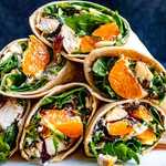 Chicken Wraps with Mandarin Oranges