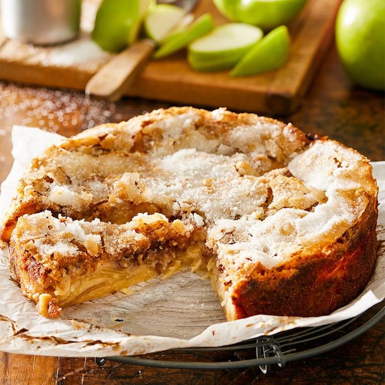 Delicious gluten-free apple and pecan cake