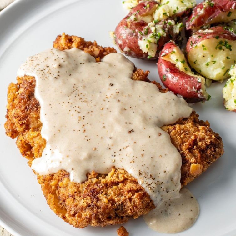 Delicious chicken fried steak