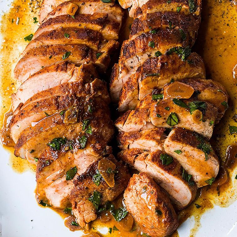 Delicious paprika-rubbed pork tenderloin