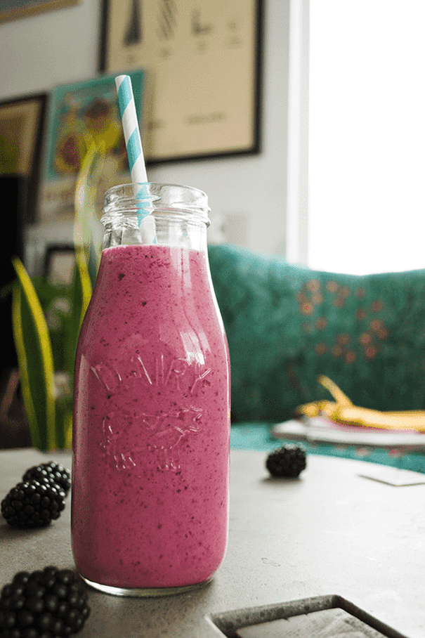 Blackberry Cheesecake Keto Smoothie