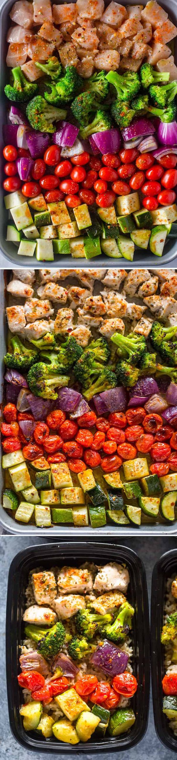 Healthy Roasted Chicken and Veggies